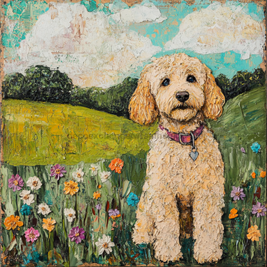 Dog Sign, Doodle Sign, DCO-13007, Sign For Wreath, 10x10